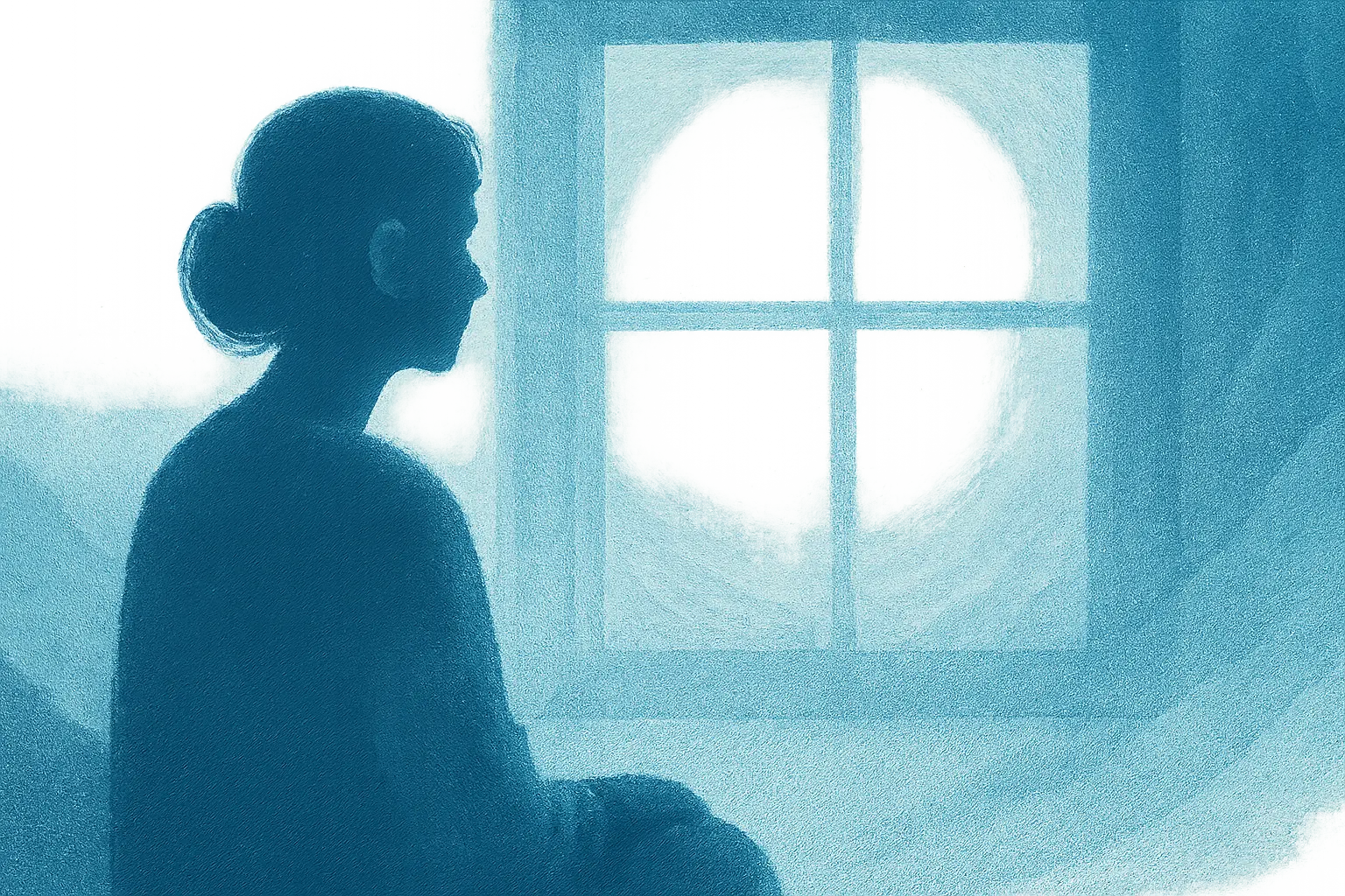 Begin trauma recovery in the safety of your own space Digital screen with soft lines connecting to homes, symbolizing therapy accessibility