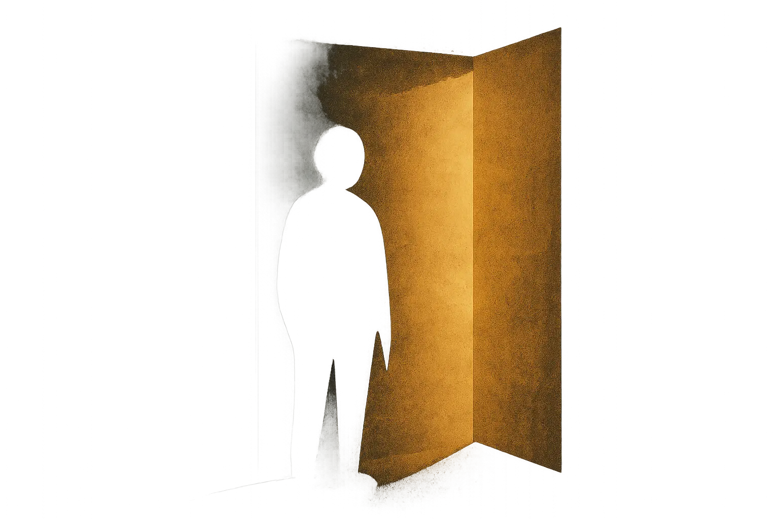 Stepping Toward Support and Healing Abstract open door casting light forward, representing the courage to seek counseling