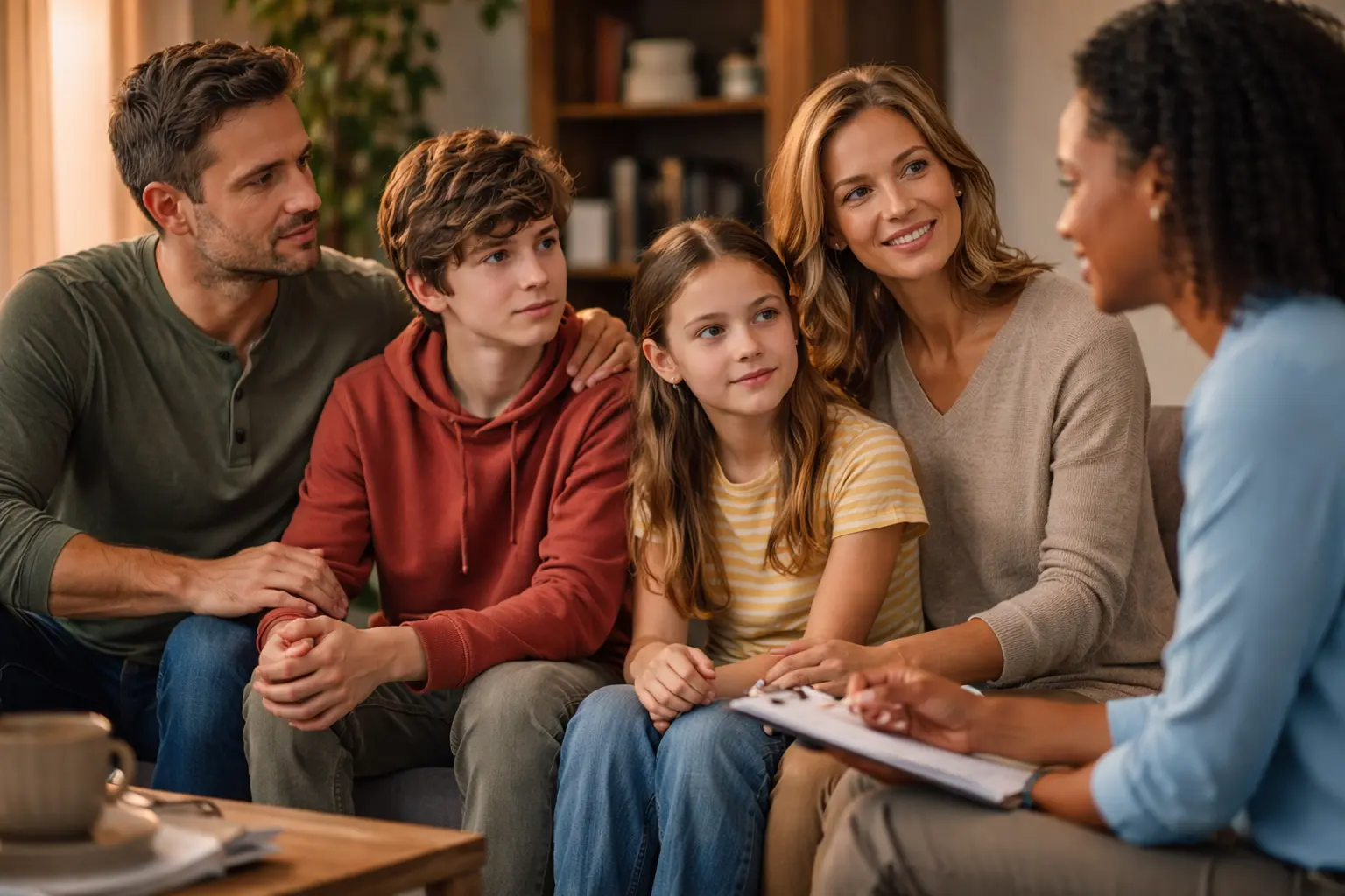 Family counseling session in progress