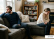 trust restoration couple sitting on couch looking distant emotional pain relationship crisis